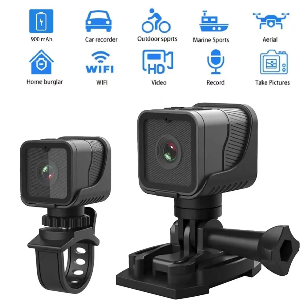 1080P HD Portable Sports Mini Camera with Hotspot