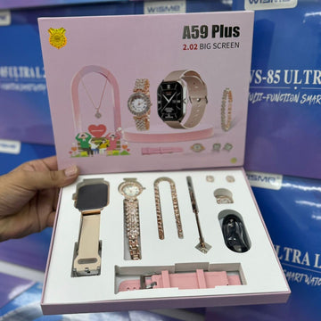 A59 Plus 6 IN 1 Ladies Smart Watch Set