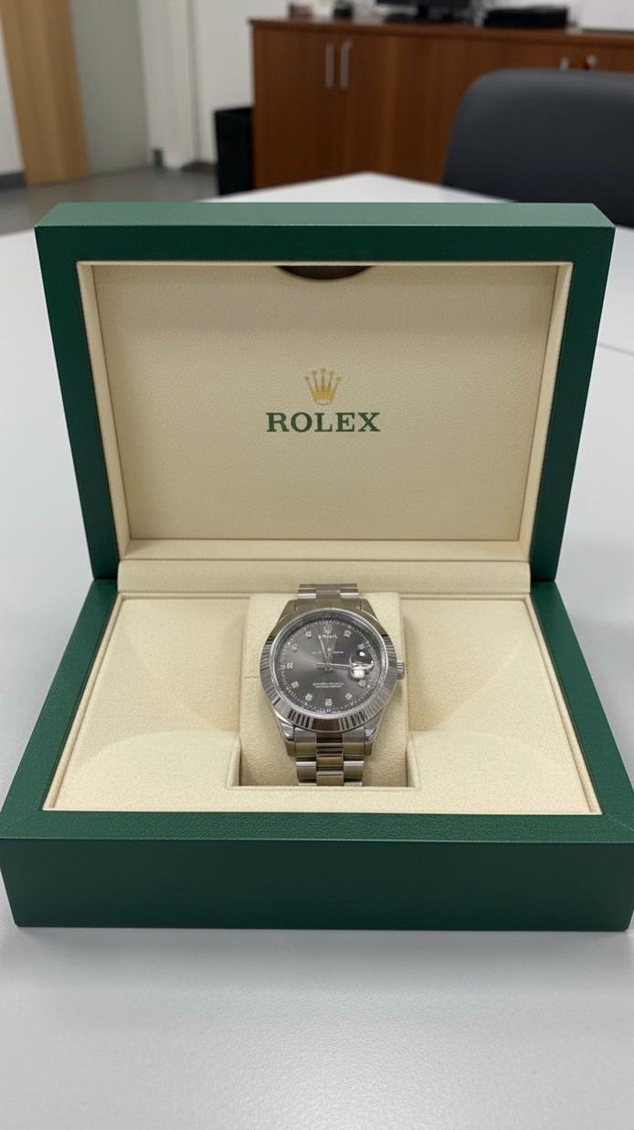 Rolex Datejust 41 – Stainless Steel Oyster Perpetual with Dark Dial